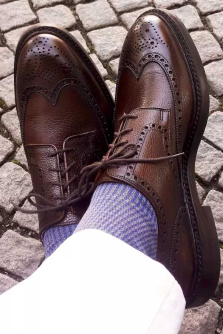 Crockett & Jones dark brown brogues