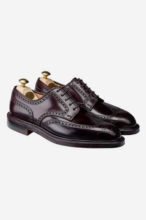 PEMBROKE Burgundy Cordovan Brogue Vintage Style