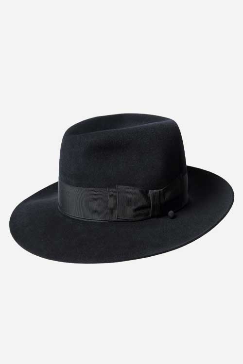 1940s dark grey fedora Vintage style