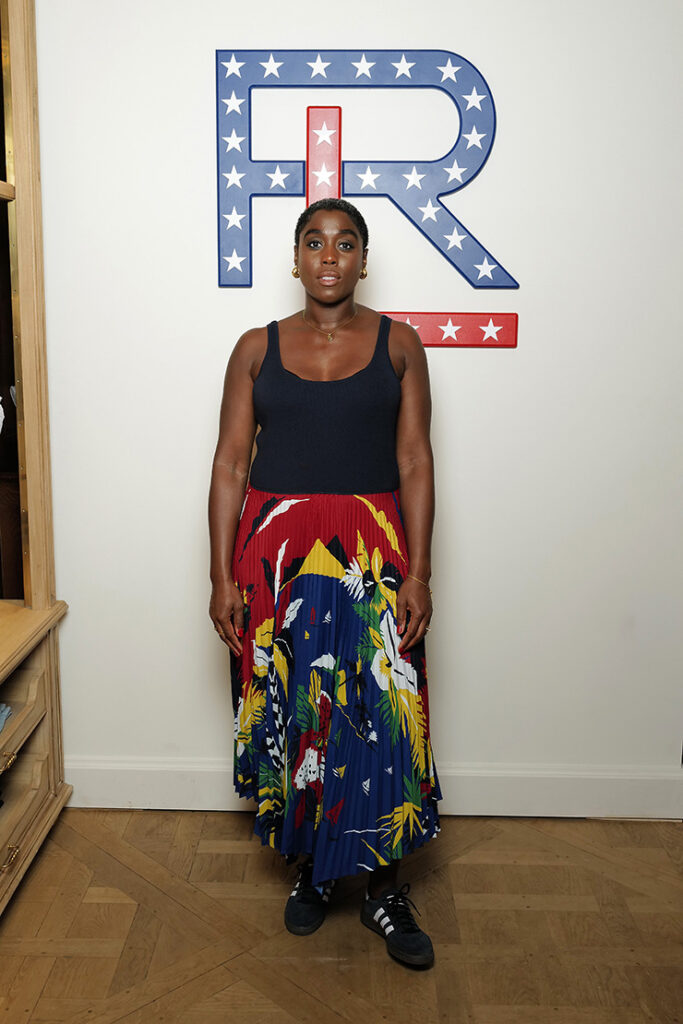 Lashana Lynch attends the Ralph Lauren Team USA celebration