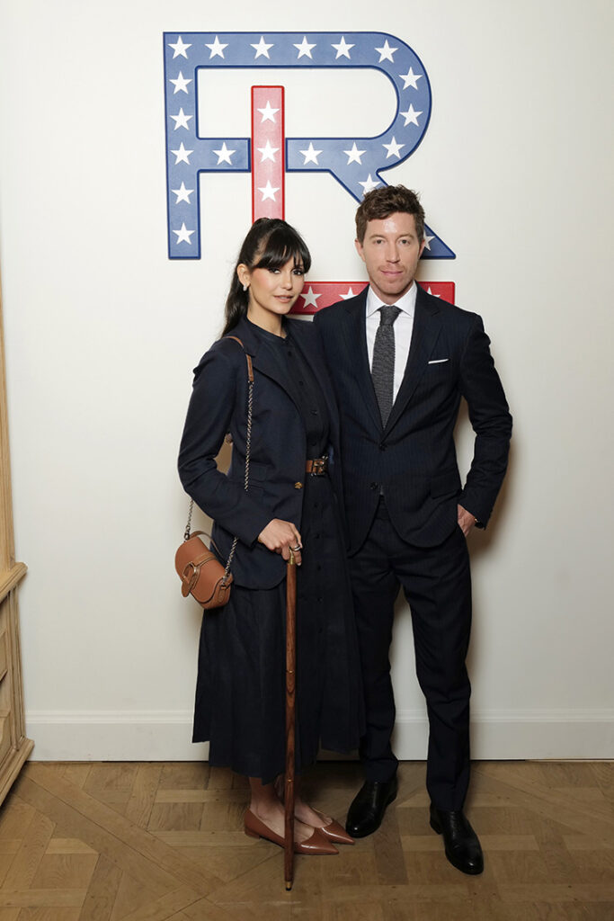 Nina Dobrev and Shaun White attend the Ralph Lauren Team USA celebration