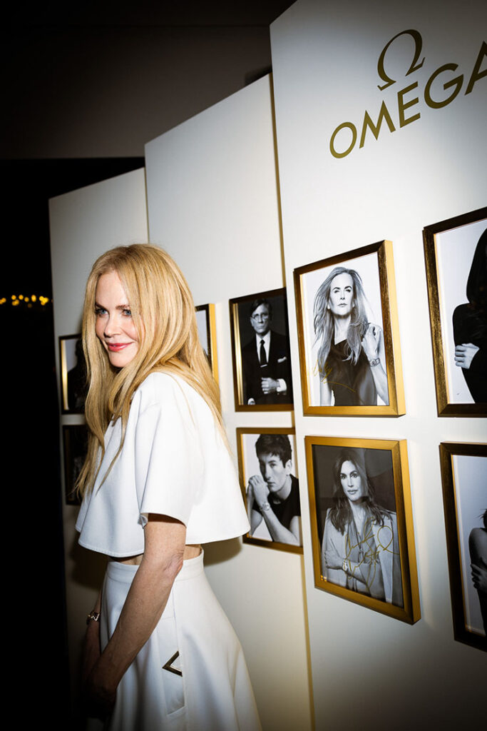 Omega Brand Ambassador Nicole Kidman attends HER TIME at Omega House Paris with Sunday Rose. 