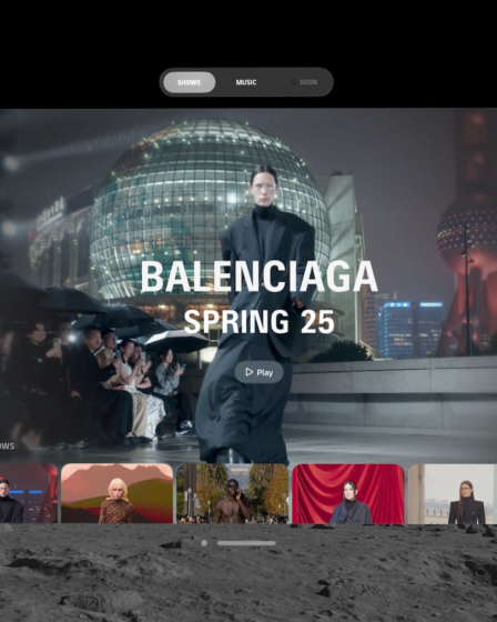 Balenciaga Launches Apple Vision Pro App