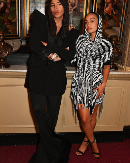 Olivier Rousteing and Leigh-Anne Pinnock attend a special 30th Anniversary concert of The Lion King