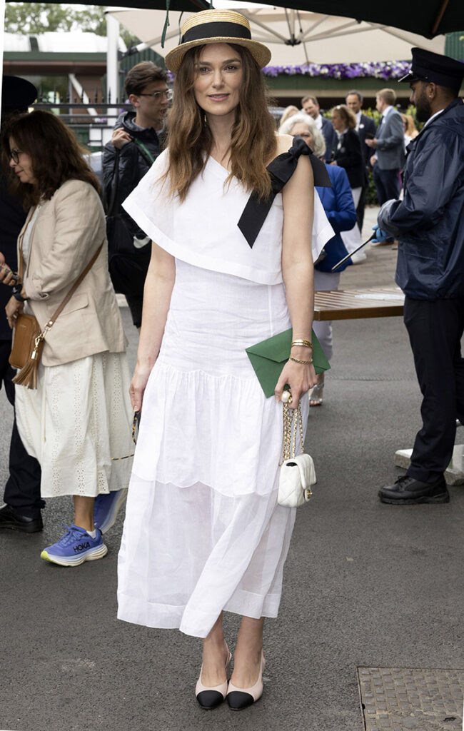 Keira Knightley Wore Chanel To The Wimbledon Tennis Championships