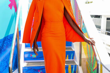 Lupita Nyong’o Wore Dorothee Schumacher At ‘The Wild Robot’ Press Line During Comic-Con 2024