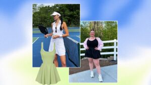 Women in tennis dresses