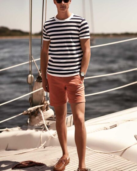 Preppy-inspired Old Money outfit idea Nautical Prepster look