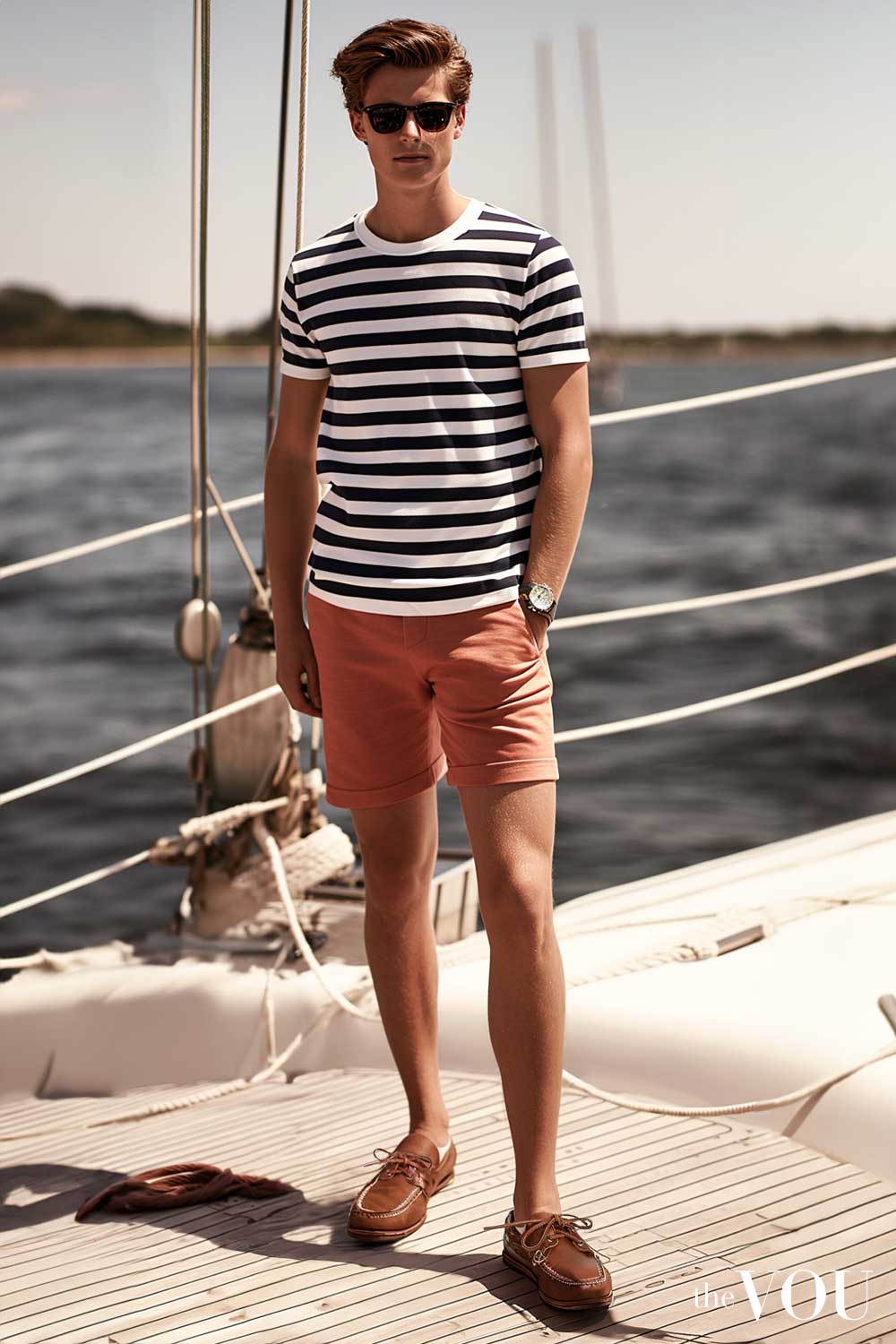 Preppy-inspired Old Money outfit idea Nautical Prepster look