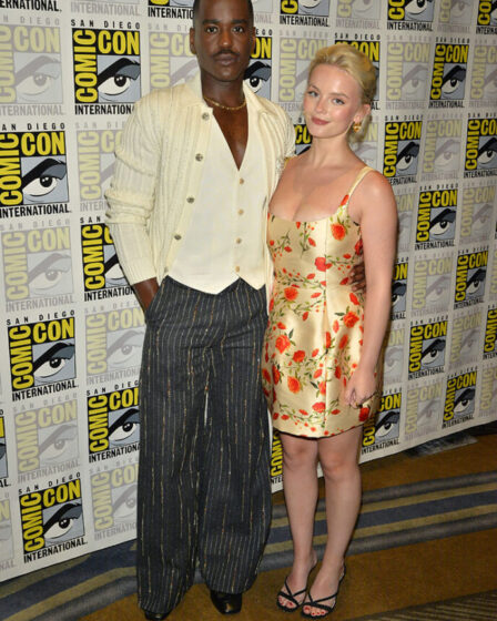 Ncuti Gatwa and Millie Gibson at the 'Doctor Who' Press Line During 2024 Comic-Con