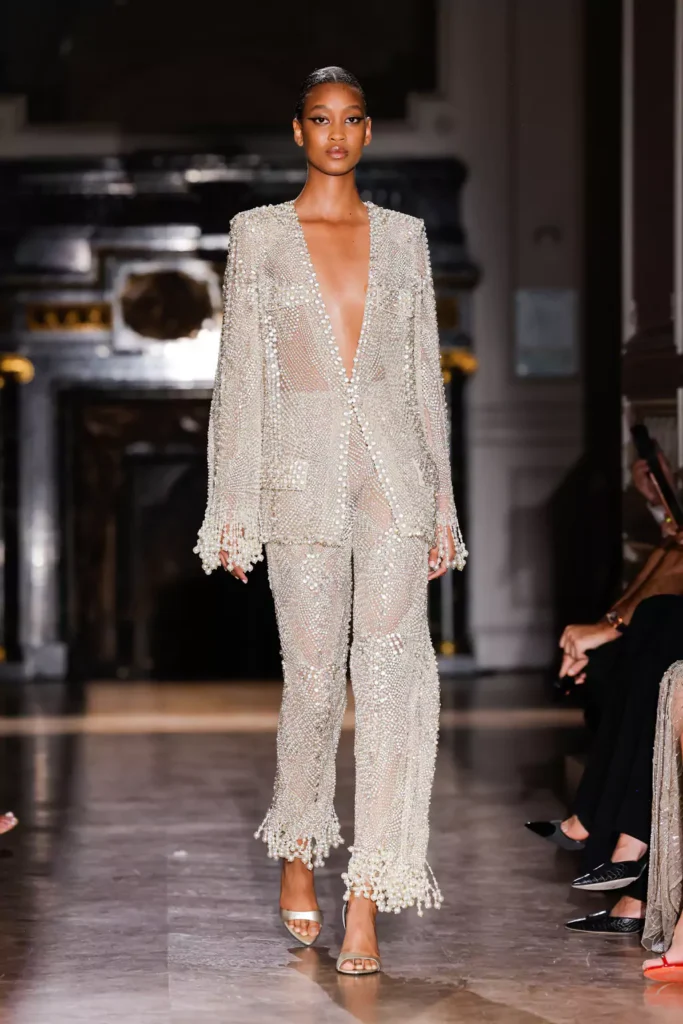 Zuhair Murad Haute Couture Fall/Winter 2024-2025 show at Hotel Salomon De Rothschild | Paris Fashion Week, June 26, 2024 | Photo by Richard Bord/Getty Images