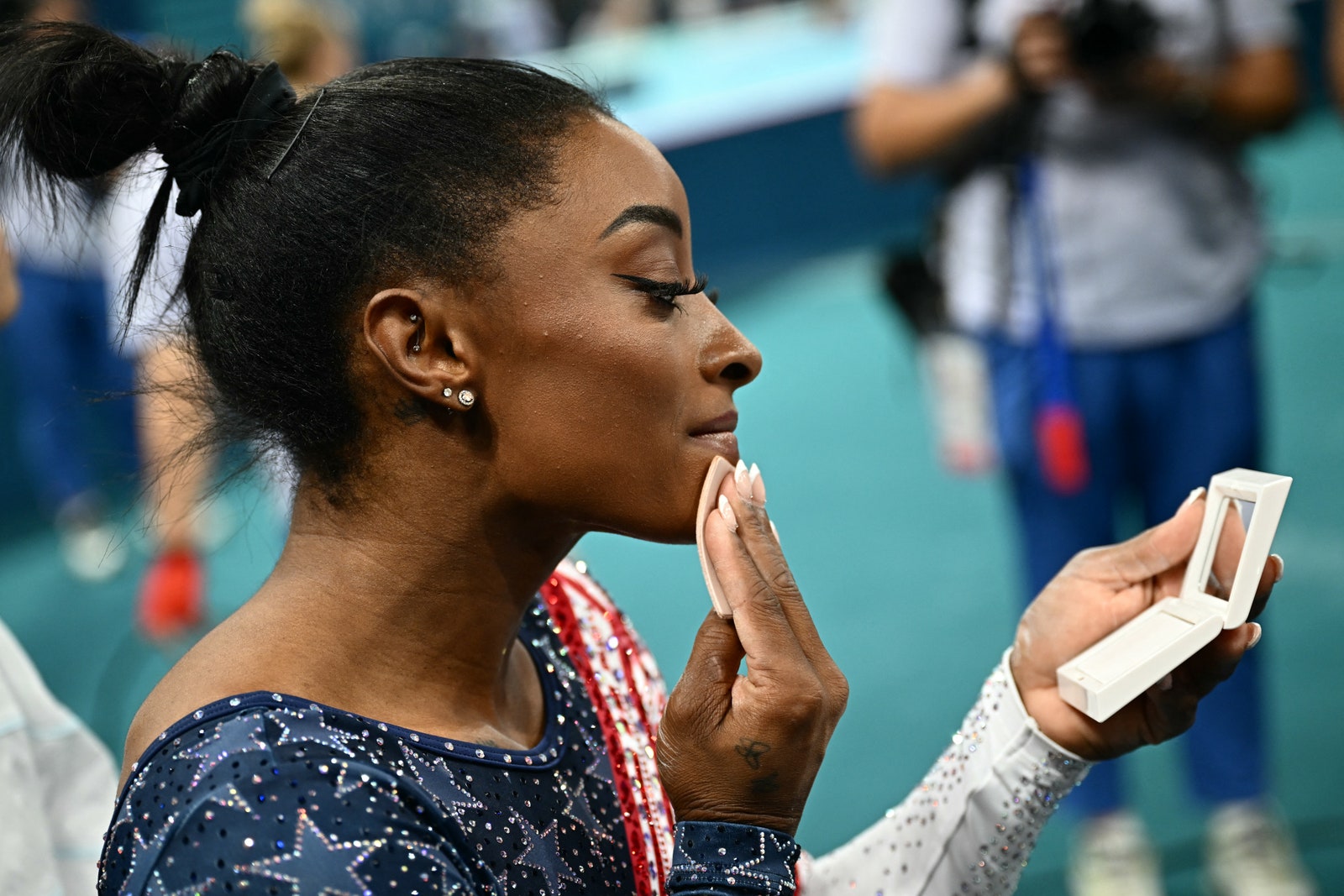 Simone Biles Just Revealed Her GoTo Gymnastics Lip Combo and Setting