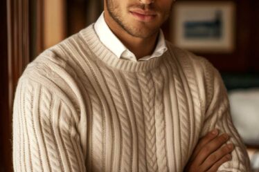 Old Money style cashmere sweater
