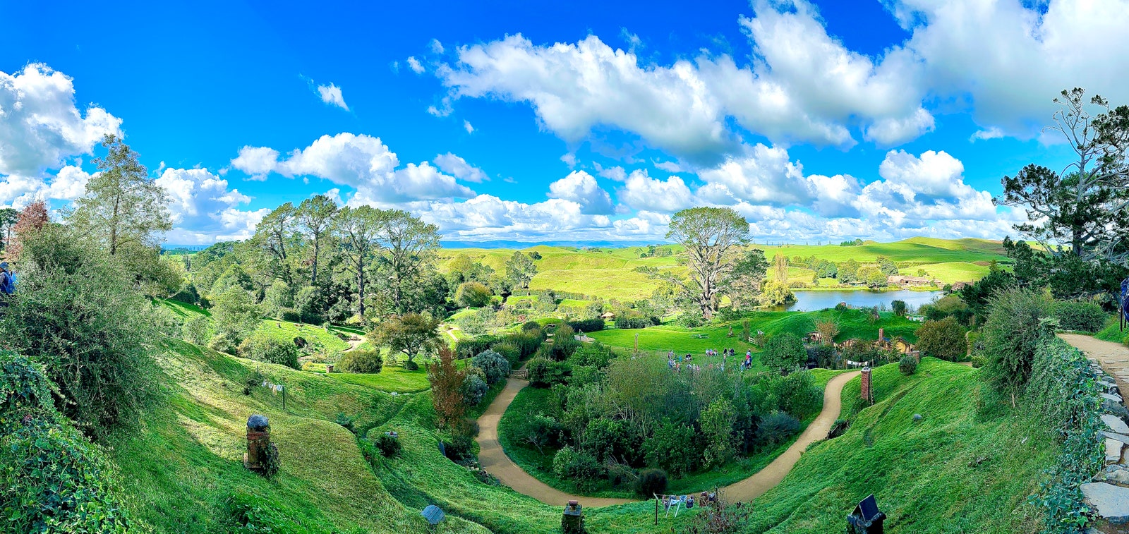 Hobbiton Landscape Nature Outdoors Scenery Panoramic grass