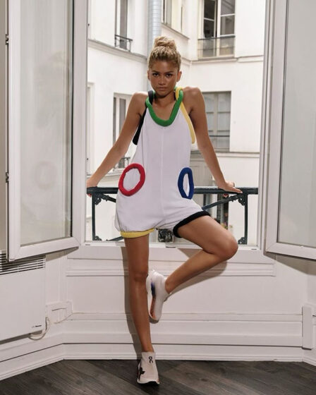 Zendaya's Playful Jean-Charles de Castelbajac Olympic-Inspired Look