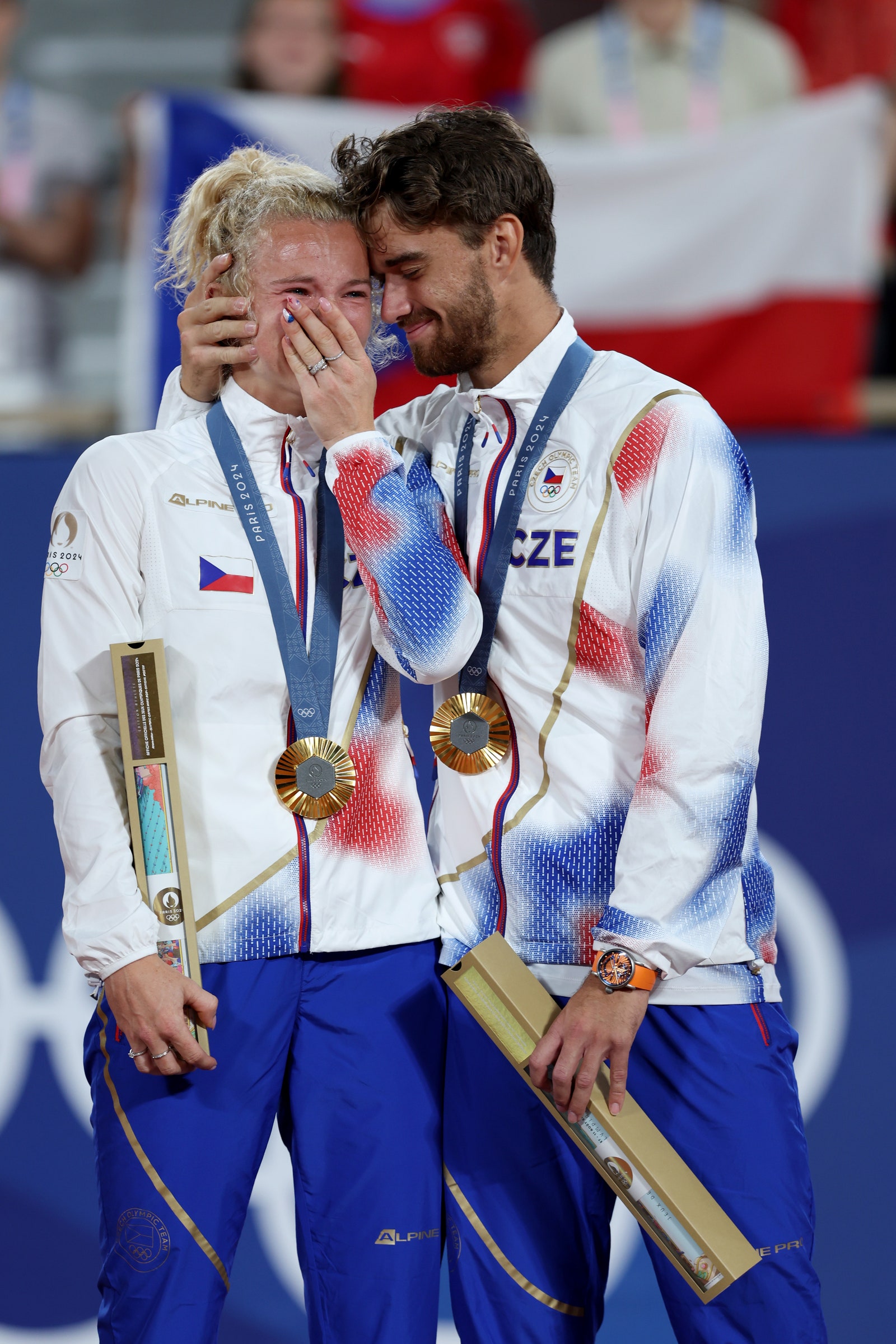 Katerina Siniakova and Tomas Machac