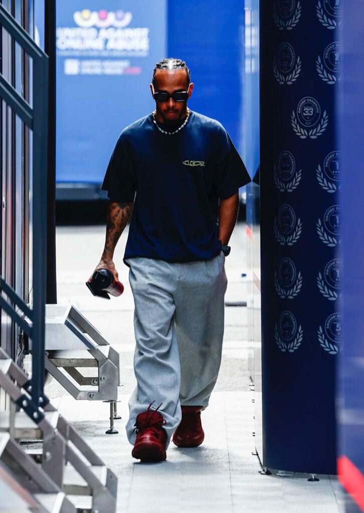 Lewis Hamilton Wore Dior Men For The F1 Belgian Grand Prix