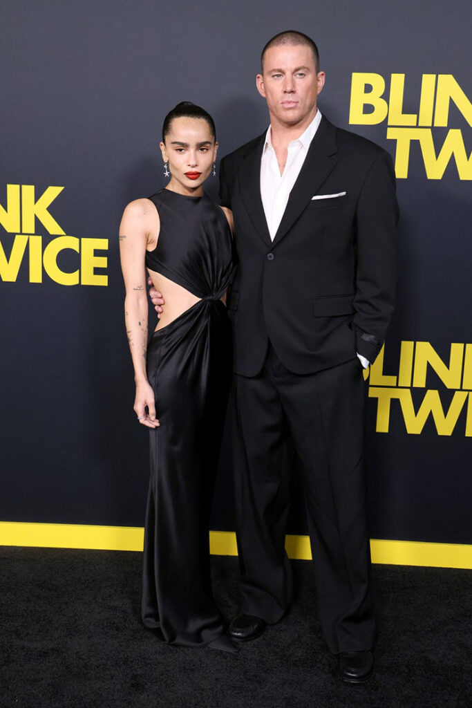 Zoe Kravitz and Channing Tatum At The 'Blink Twice' LA Premiere