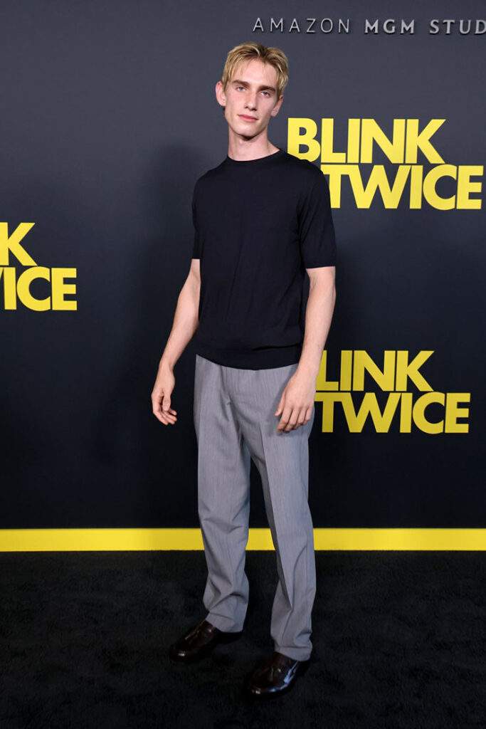 Levon Roan Thurman Hawke at the 'Blink Twice' LA Premiere