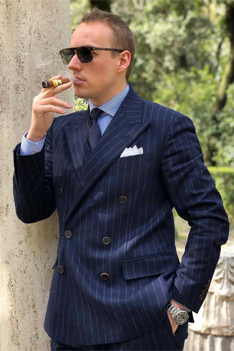 Ralph Lauren Double Breasted Suit Business Outfit