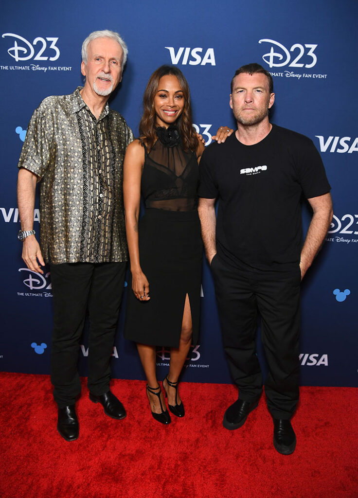  James Cameron, Zoe Saldana and Sam Worthington at D23: The Ultimate Disney Fan Event 