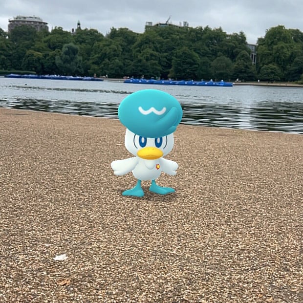 Pokémon Go screenshot of Quaxly