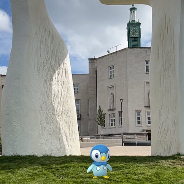 Screenshot from Pokémon Go of Piplup