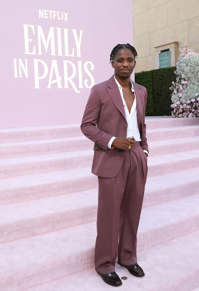 Samuel Arnold attends the Emily In Paris Season 4 Part 1 LA Premiere