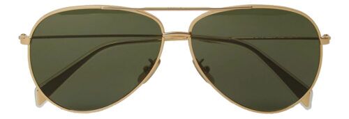 CELINE HOMME Metal Frame 01 Aviator-Style Gold-Tone Sunglasses