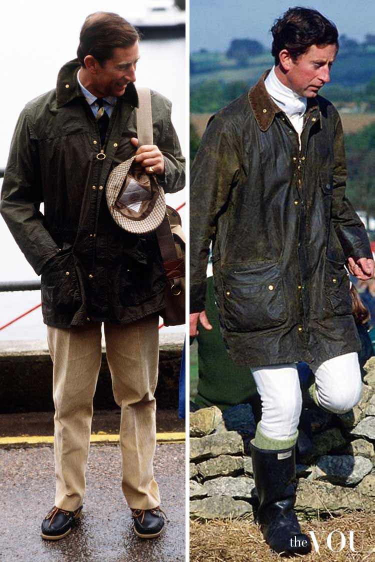 King Charles III wearing Barbour jacket