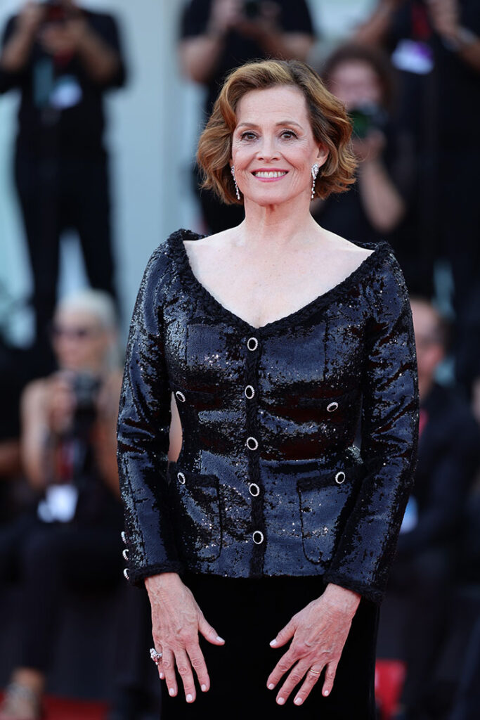 Sigourney Weaver Wore Chanel Haute Couture To The ‘Beetlejuice Beetlejuice’ Venice Film Festival Premiere