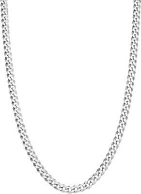 Miabella Sterling Silver Curb Chain