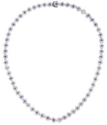 Hatton Labs Daisy Cubic Zirconia Tennis Necklace