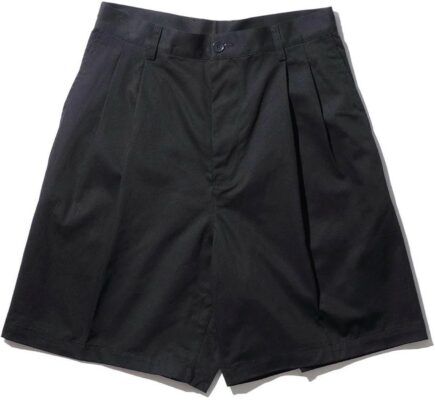 KUON Pleated Shorts Black