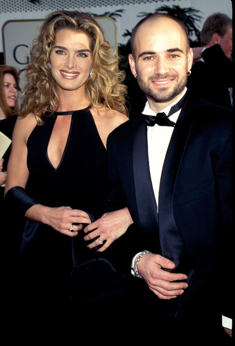 Andre Agassi & Brooke Shields at the 54th Annual Golden Globe Awards