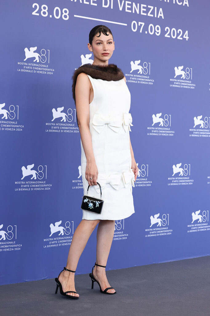 Úrsula Corberò Wore Bottega Veneta & Prada To The ‘El Jockey’ (Kill The Jockey) Venice Film Festival Premiere & Photocall 