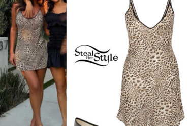 Anastasia Karanikolaou: Leopard Dress, Ballet Flats