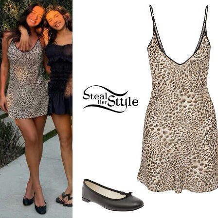 Anastasia Karanikolaou: Leopard Dress, Ballet Flats