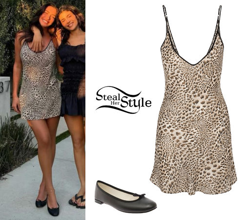 Anastasia Karanikolaou: Leopard Dress, Ballet Flats