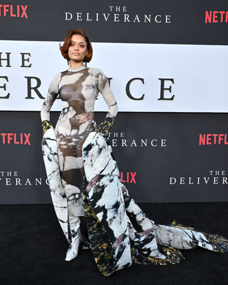 Andra Day Wore Roberto Cavalli To 'The Deliverance' LA Premiere