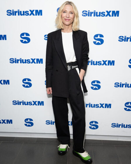 Cate Blanchett Wore Meryll Rogge Promoting 'Borderlands' On SiriusXM