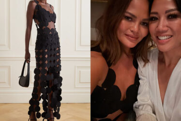 Chrissy Teigen's A.W.A.K.E. MODE Multi Circle Asymmetric Dress