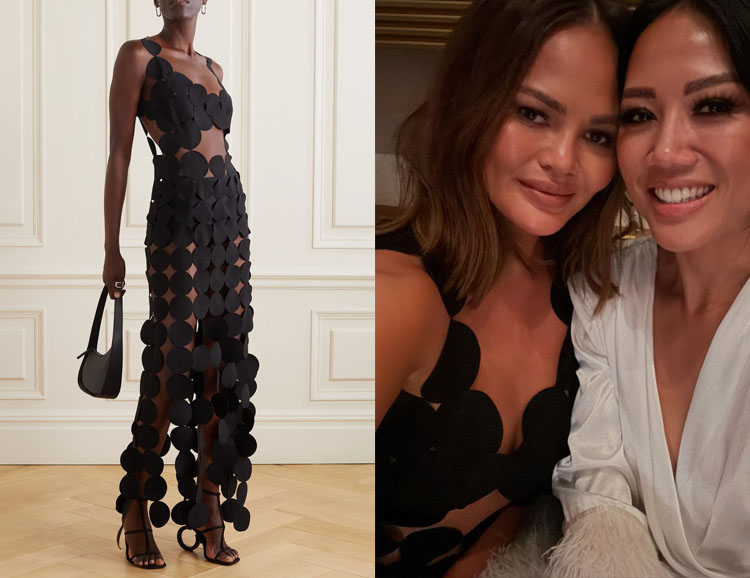 Chrissy Teigen's A.W.A.K.E. MODE Multi Circle Asymmetric Dress