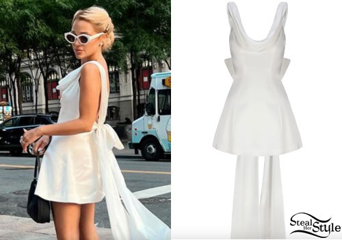 Gabi DeMartino: White Mini Dress