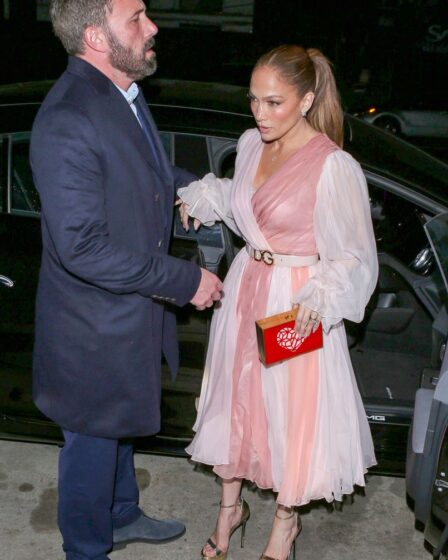 Ben Affleck and Jennifer Lopez on Valentine's Day