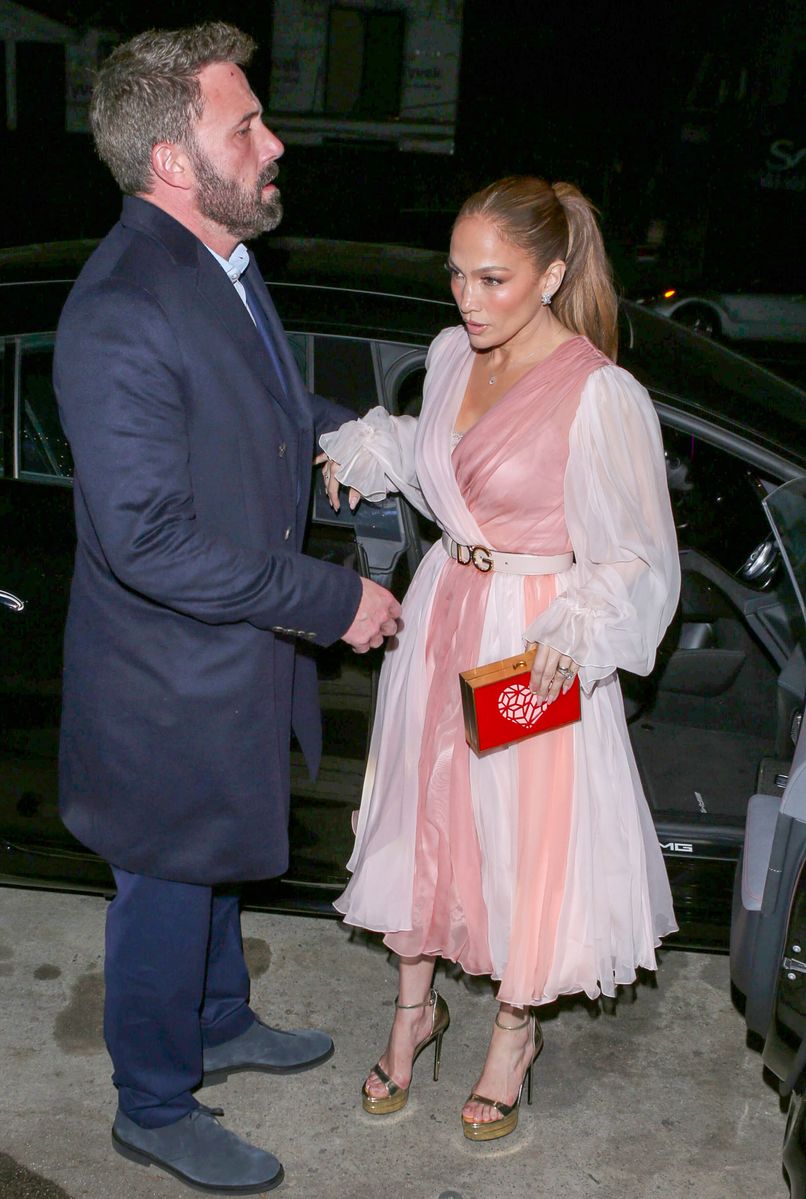 Ben Affleck and Jennifer Lopez on Valentine's Day