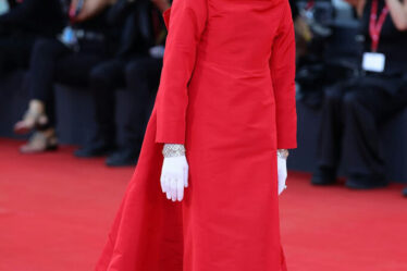 Isabelle Huppert Wore Balenciaga Couture To The 'Beetlejuice Beetlejuice' Venice Film Festival Premiere