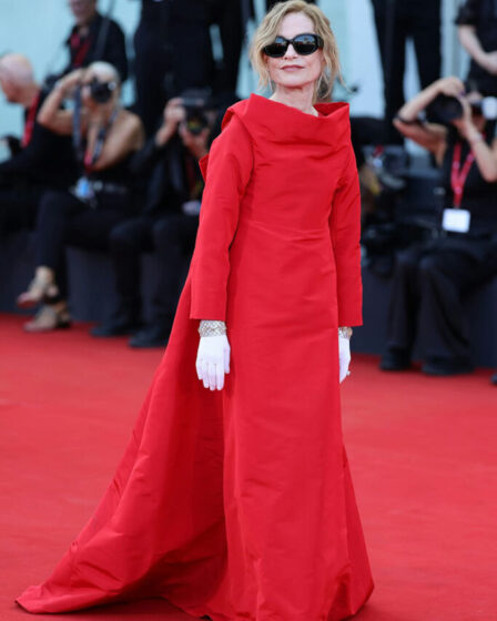 Isabelle Huppert Wore Balenciaga Couture To The 'Beetlejuice Beetlejuice' Venice Film Festival Premiere