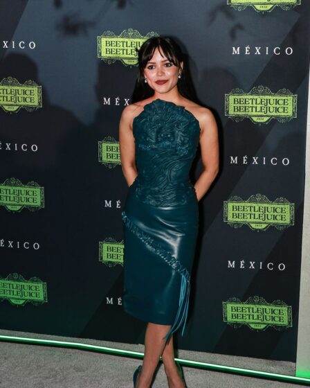 Jenna Ortega at a 'Beetlejuice Beetlejuice' fan event in Mexico CIty