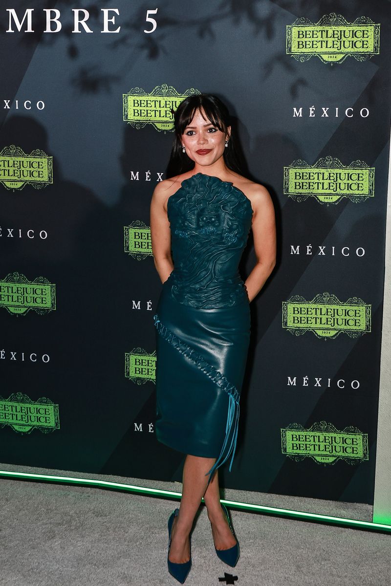 Jenna Ortega at a 'Beetlejuice Beetlejuice' fan event in Mexico CIty